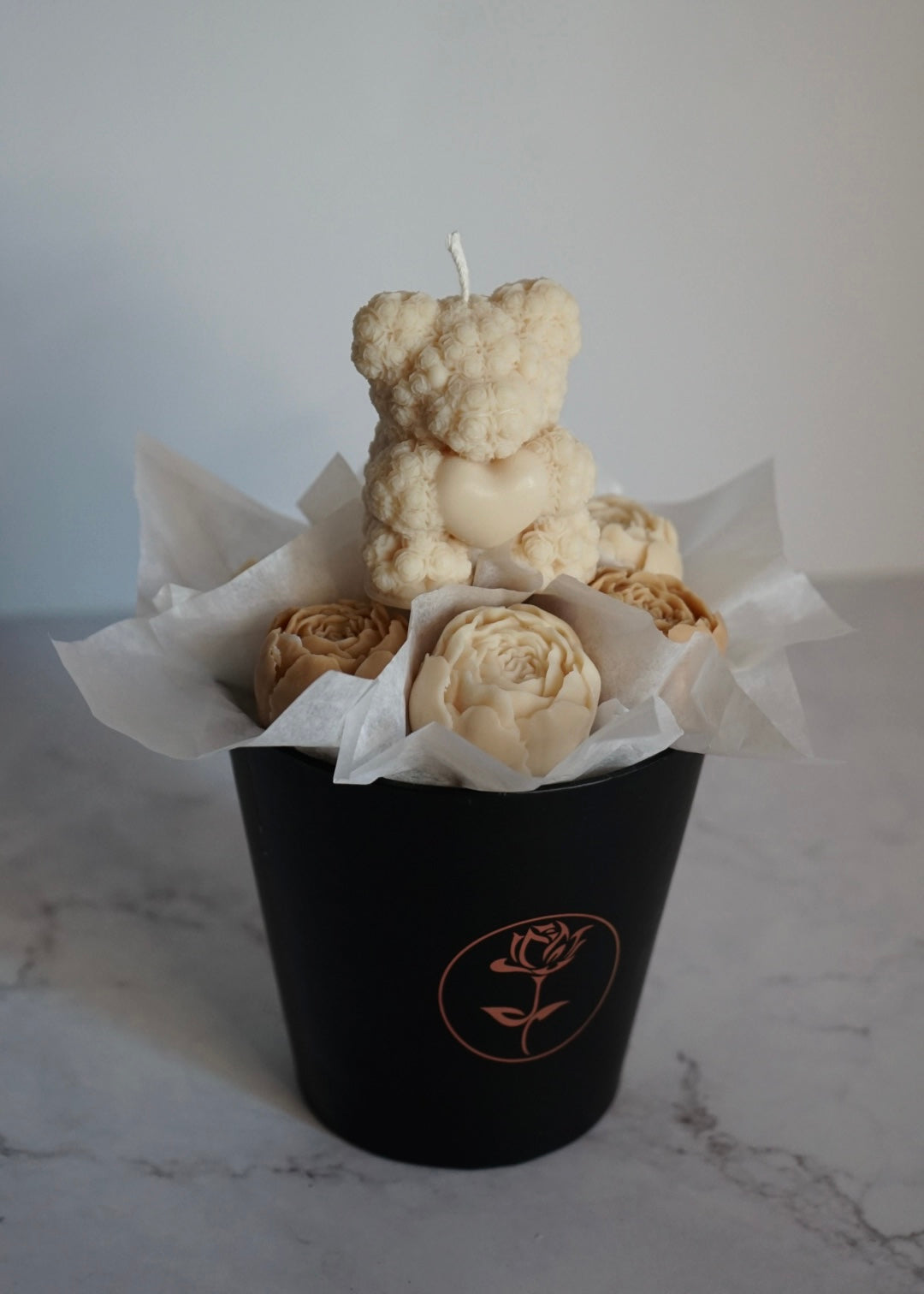 Mini bouquet en boîte