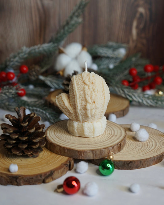 Bougie Gant de Noël