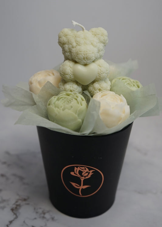 Mini bouquet en boîte